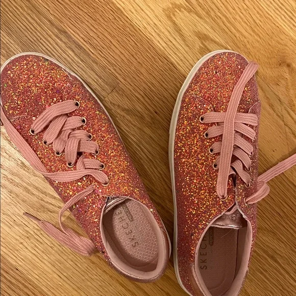Skechers Pink Glitter Sneakers - Picture 7 of 8